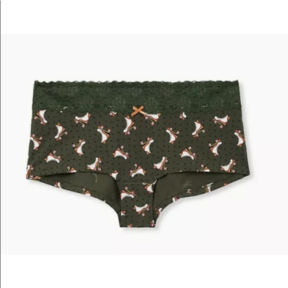 Torrid Roller Skate Lace Cotton Boyshort Panty